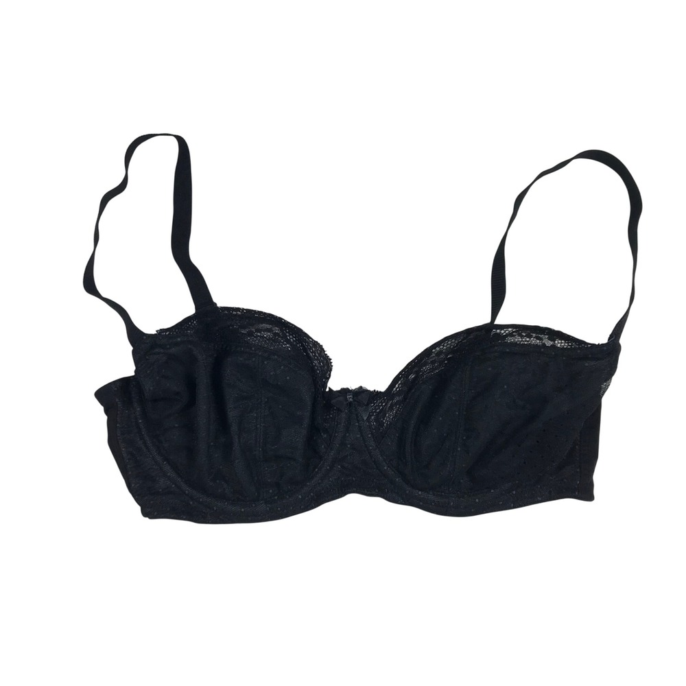 Cleo by Panache Hettie Black Lace Balconnet Bra 9011  30E UK 30DDD US